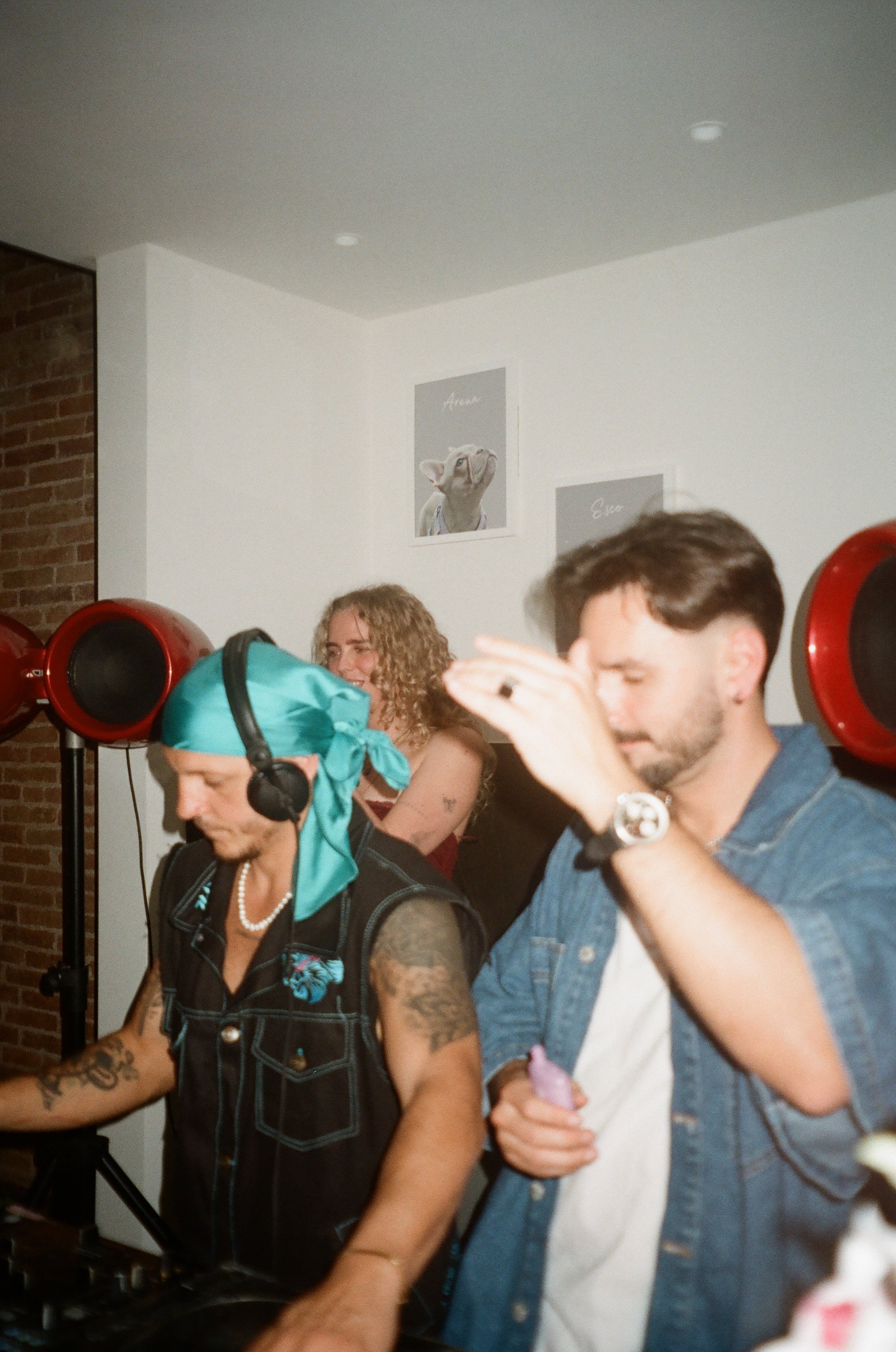 crowd in an intimate daylit room